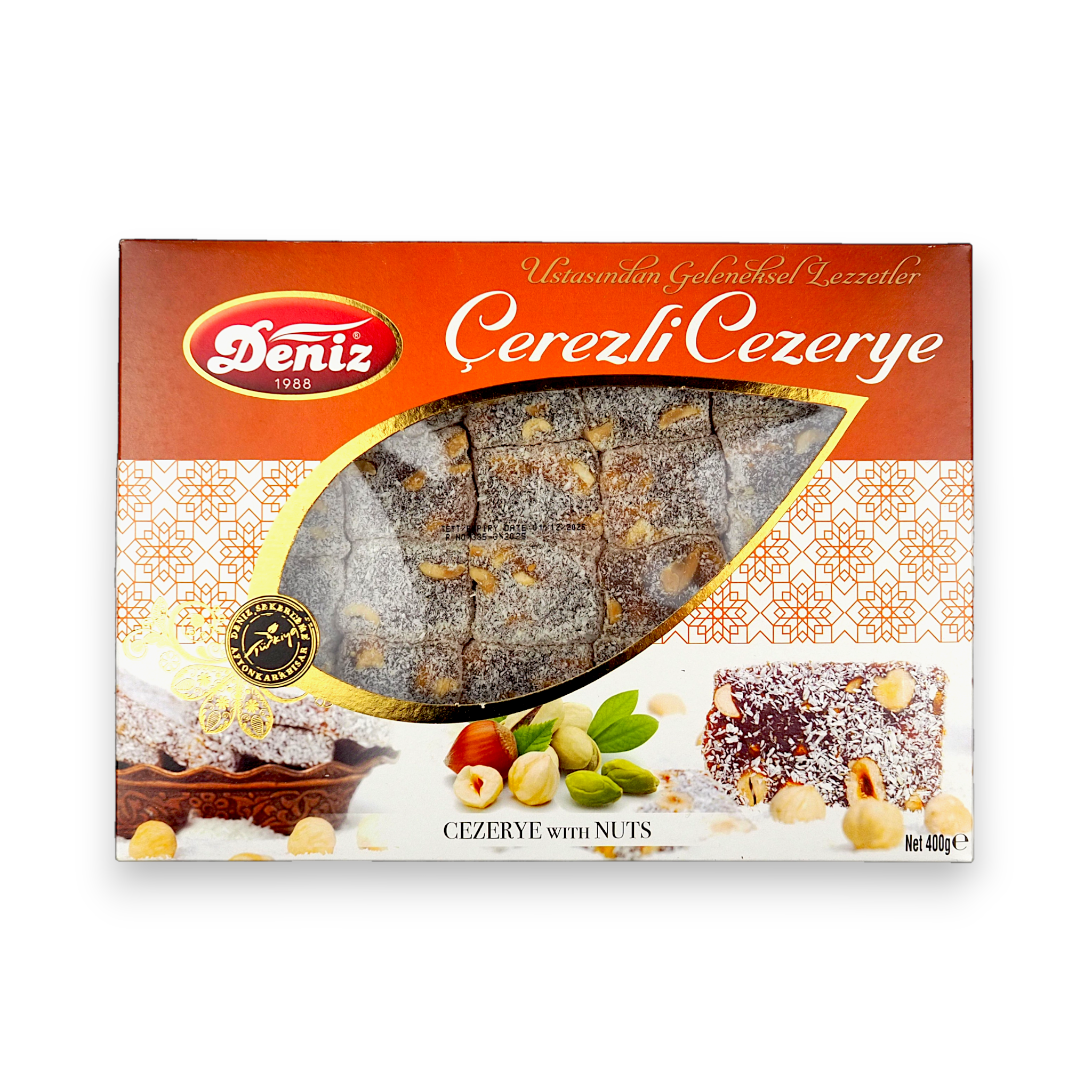 Fındıklı cezerye 400 g Deniz Şekerleme geleneksel ikramlık tatlı