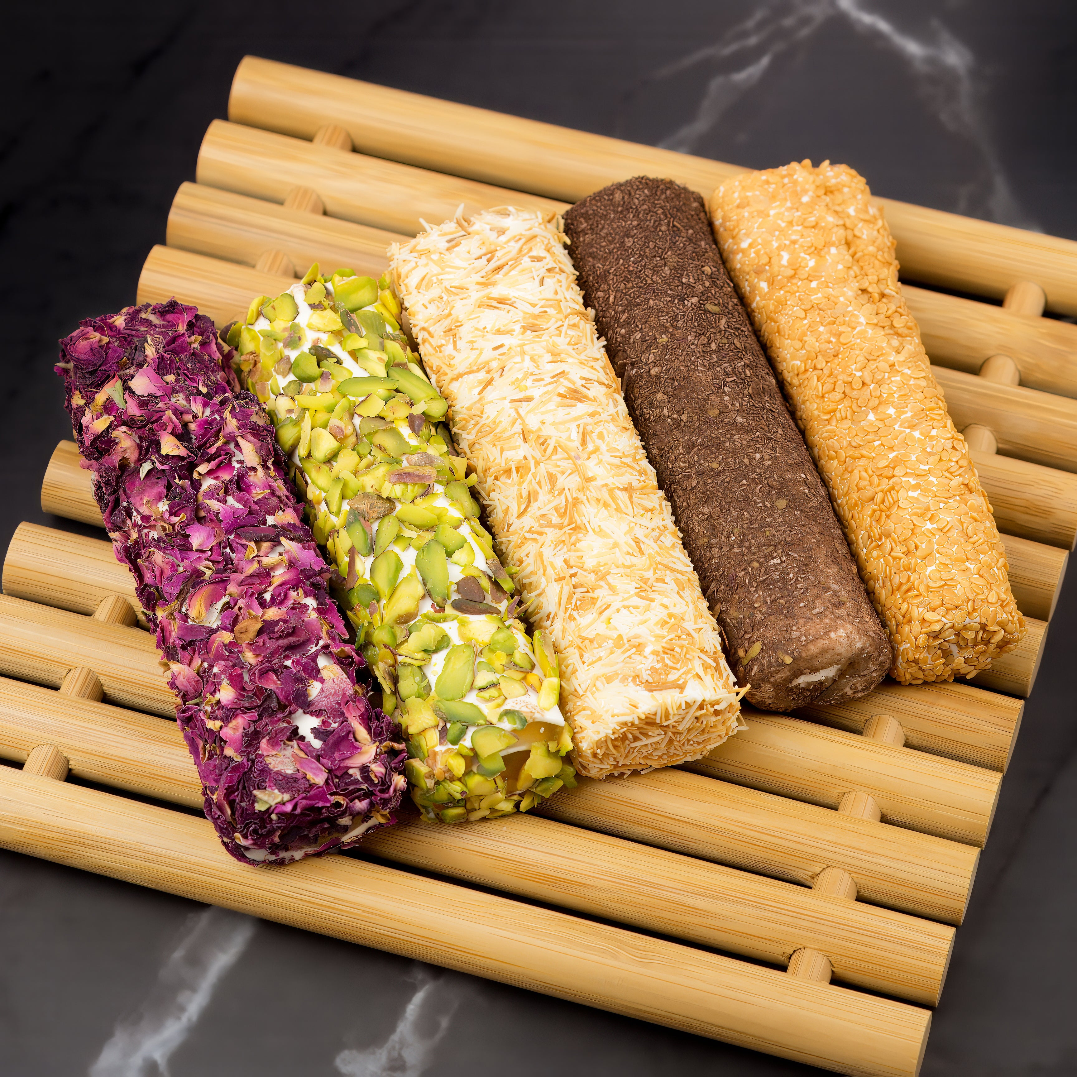 Lüks rulo lokum 400g Deniz Şekerleme Afyon lokumu özel kaplamalı lokum çeşitleri