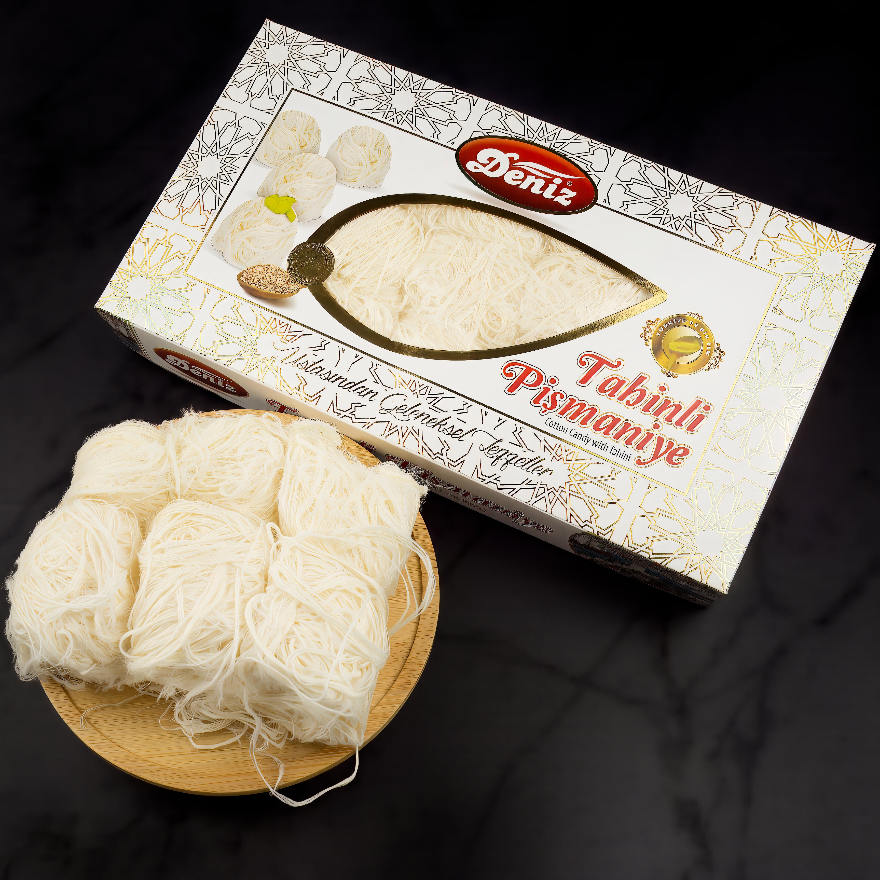 Tahinli pişmaniye 350g Deniz Şekerleme Türkiye’de ilk patentli ürün