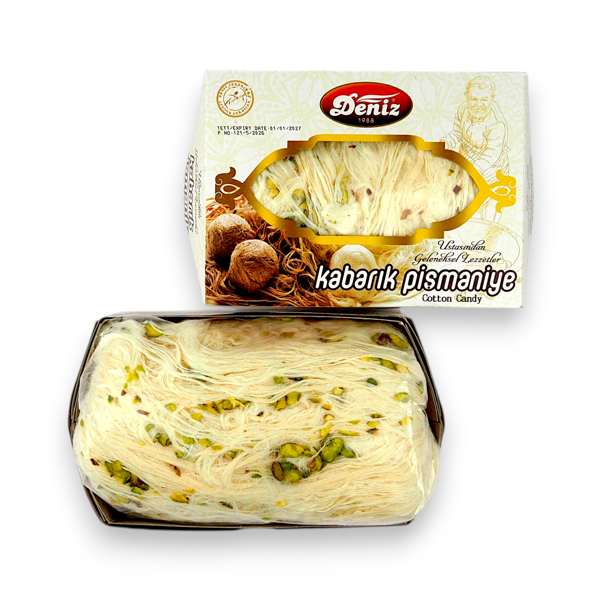 Antep fıstıklı kabarık pişmaniye