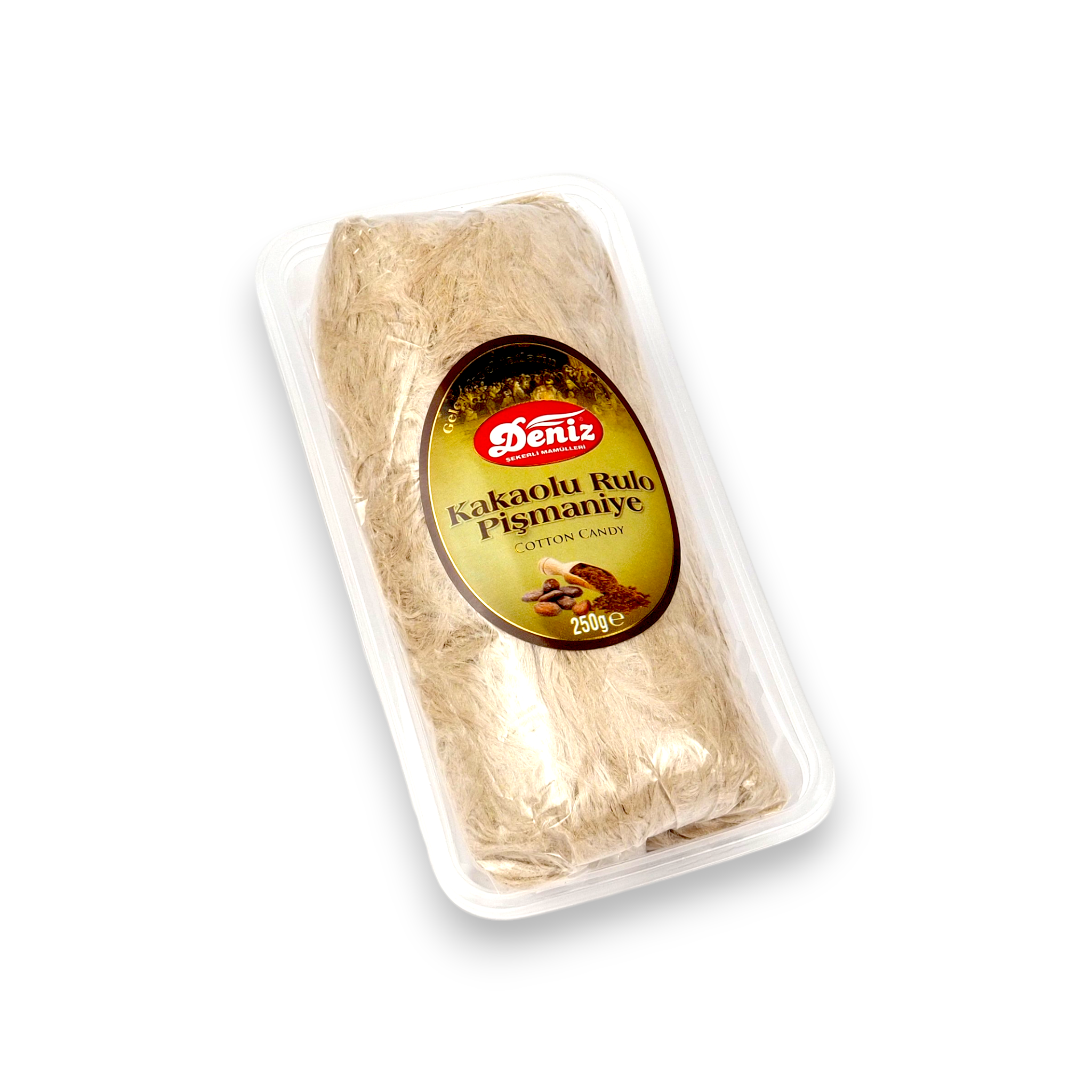Kakaolu pişmaniye 250g Deniz Şekerleme geleneksel kakao aromalı tel pişmaniye