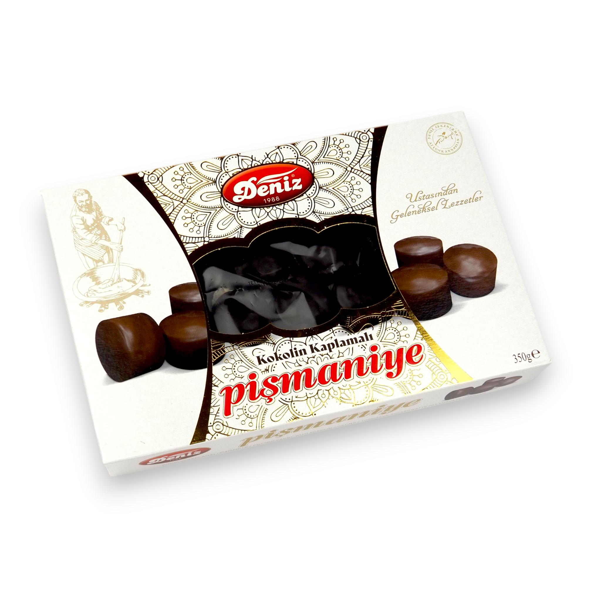 Kaplamalı pişmaniye 350g Deniz Şekerleme çikolata kaplı geleneksel pişmaniye