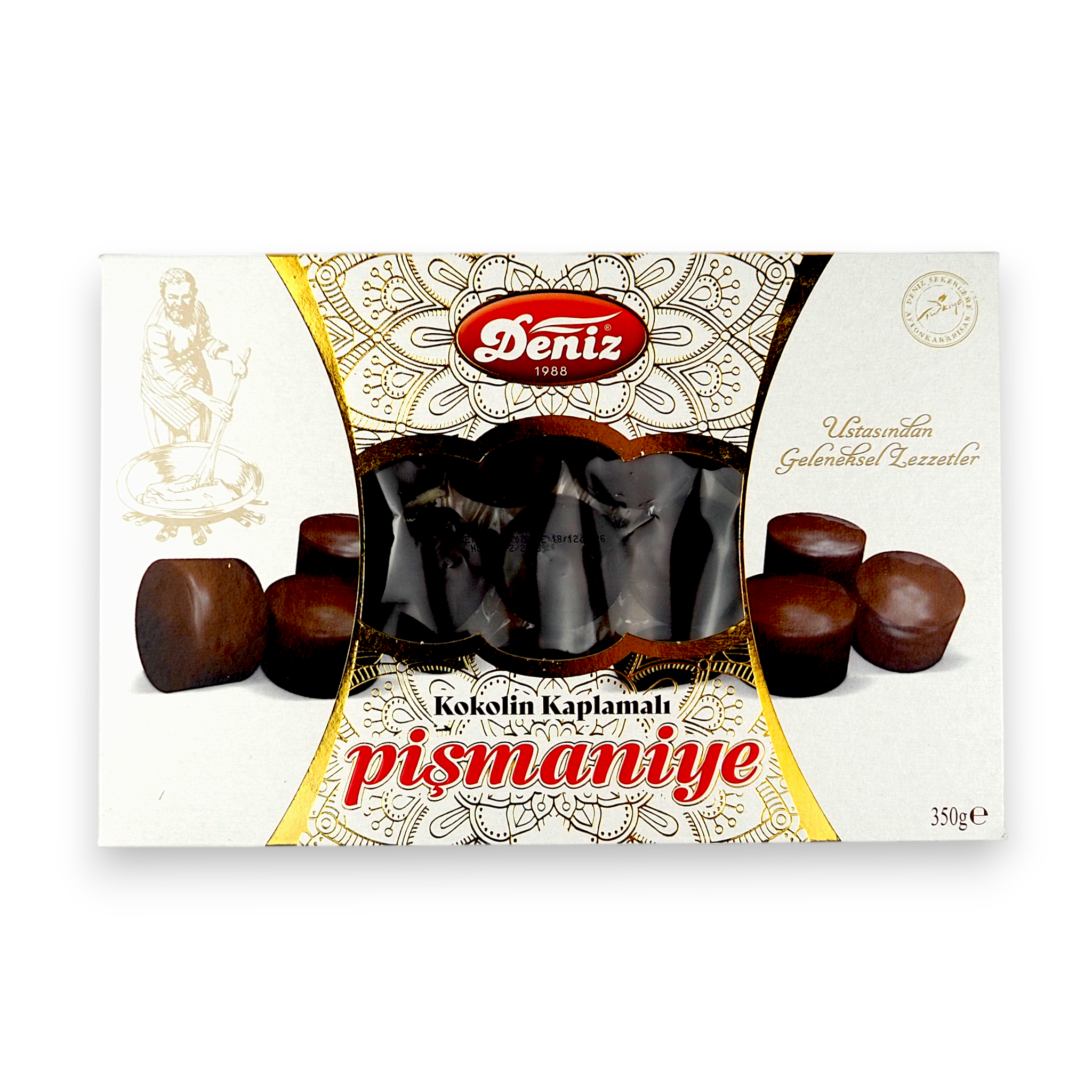 Kaplamalı pişmaniye 350g Deniz Şekerleme çikolata kaplı geleneksel pişmaniye