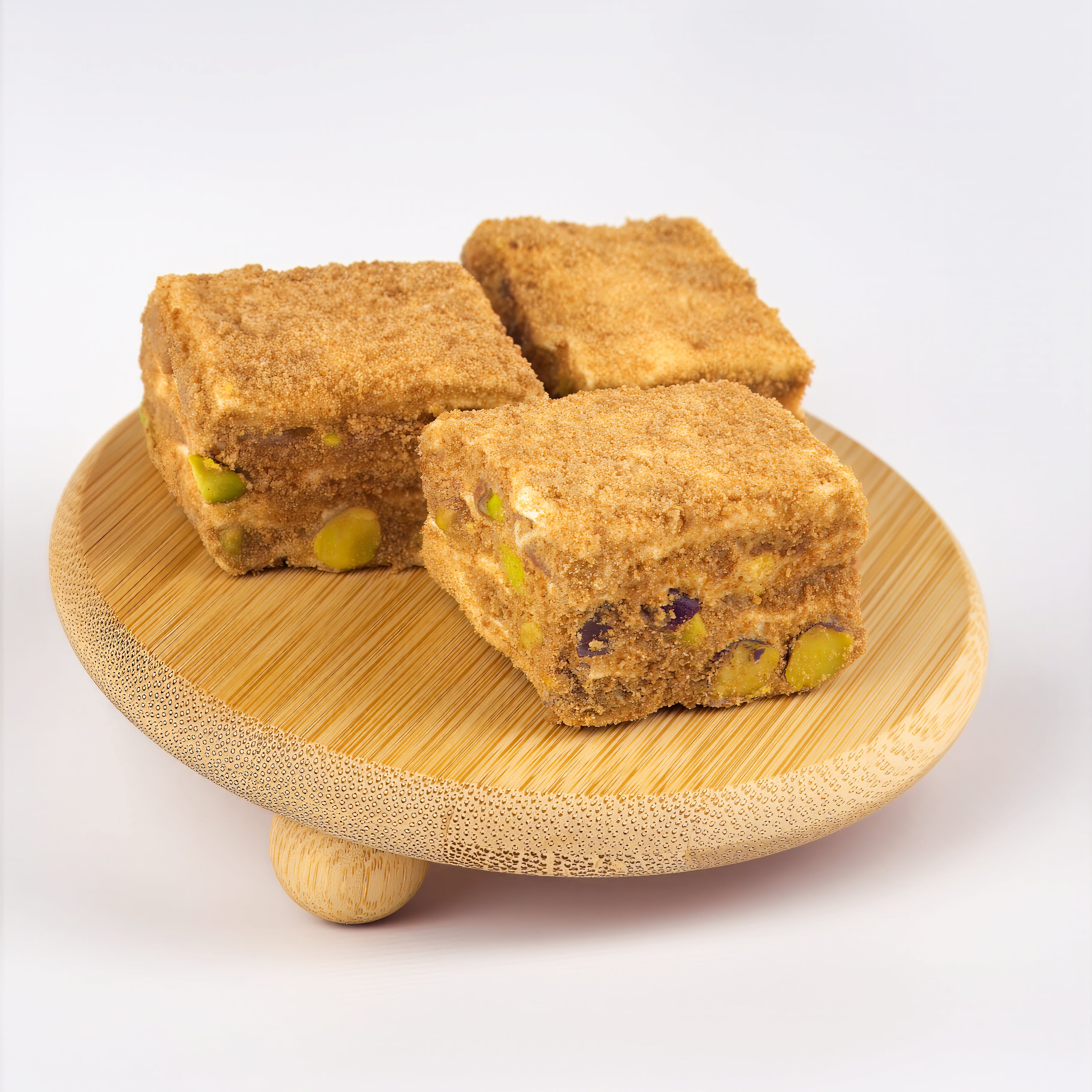 Lotuslu Antep fıstıklı pasta lokum Deniz Şekerleme baklava dilim formda özel Afyon lokumu