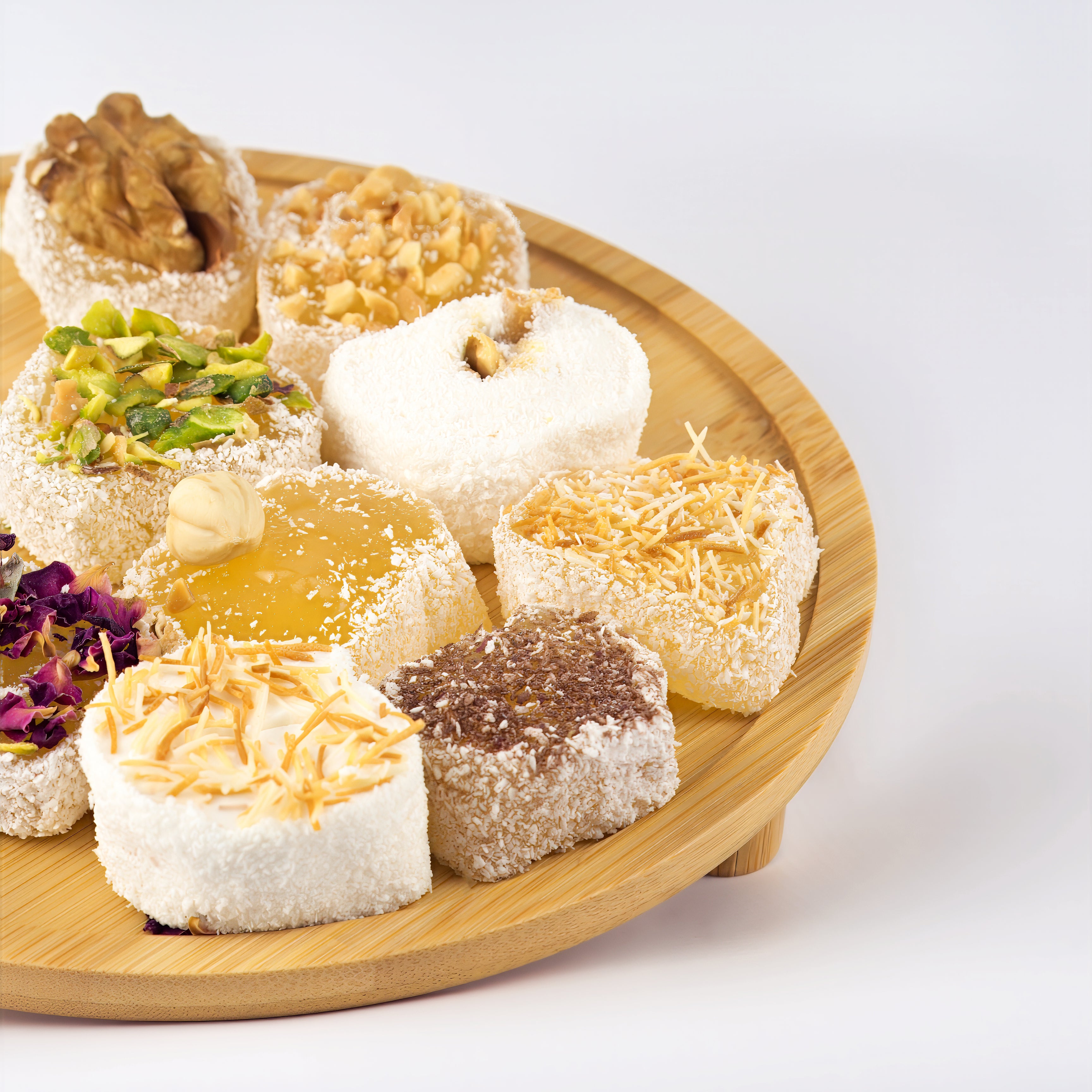 Afyon özel lokum 750g Deniz Şekerleme file Antep fıstığı fındık kadayıf ceviz kaplamalı lokum